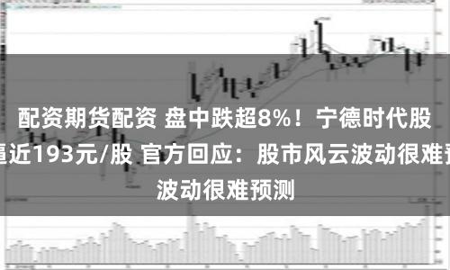 配资期货配资 盘中跌超8%！宁德时代股价逼近193元/股 官方回应：股市风云波动很难预测