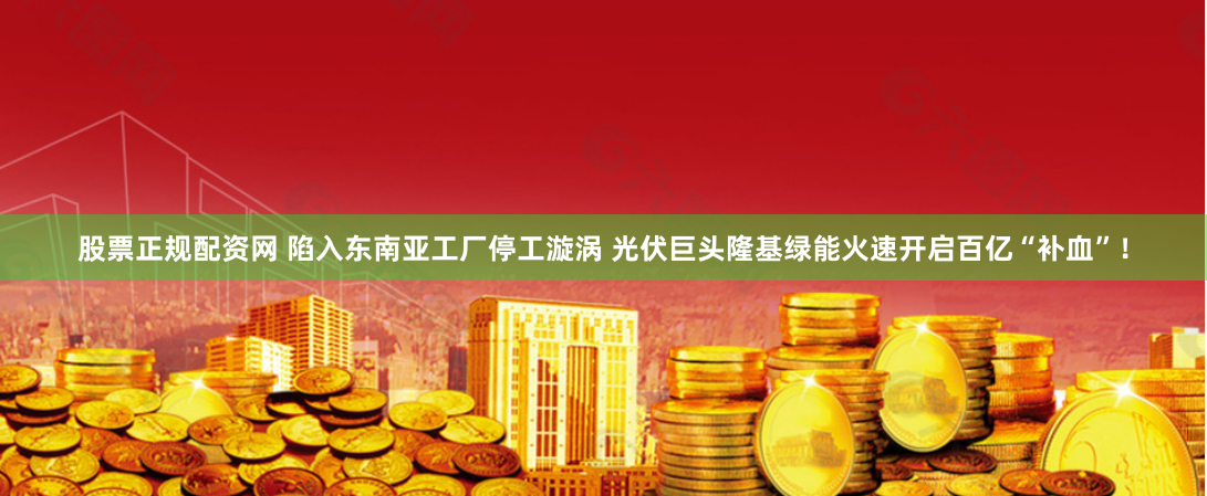 股票正规配资网 陷入东南亚工厂停工漩涡 光伏巨头隆基绿能火速开启百亿“补血”！