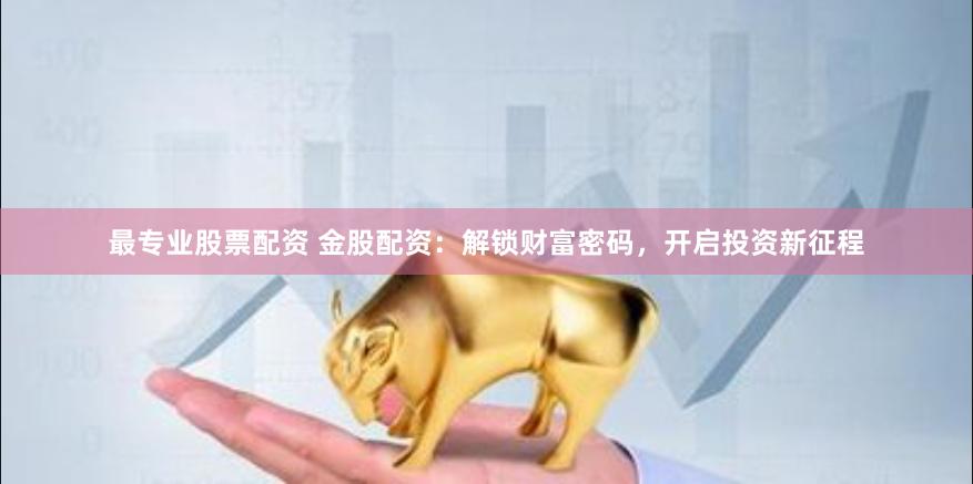 最专业股票配资 金股配资：解锁财富密码，开启投资新征程